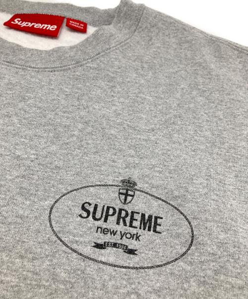 SUPREME（シュプリーム）SUPREME (シュプリーム) 24FW CREST CREWNECK スウェット グレー サイズ:Mの古着・服飾アイテム