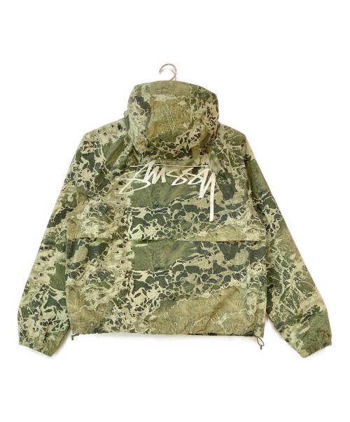 stussy（ステューシー）stussy (ステューシー) BEACH SHELL REALTREE WAV3 / ビーチシェル リアルツリー WAV3ナイロンジャケット グリーン サイズ:Mの古着・服飾アイテム
