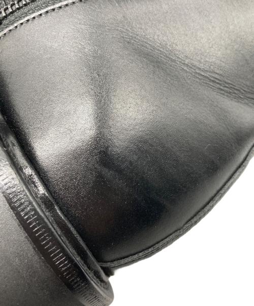 WH（ダブルエイチ）WH (ダブルエイチ) 菅原靴店別注ゴールド仕様 コンバット ブーツ レースアップ サイドジップ プレーントゥ フンシャルカーフ ブラック サイズ:8の古着・服飾アイテム