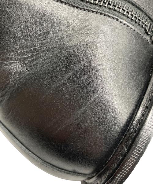 WH（ダブルエイチ）WH (ダブルエイチ) 菅原靴店別注ゴールド仕様 コンバット ブーツ レースアップ サイドジップ プレーントゥ フンシャルカーフ ブラック サイズ:8の古着・服飾アイテム