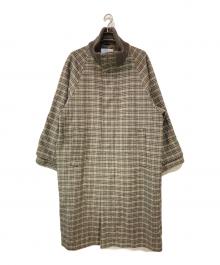 JOSEPH STUDIO（ジョセフスタジオ）の古着「チェックジップコート」｜ベージュ