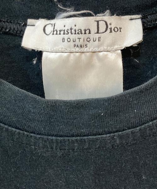 Christian Dior（クリスチャン ディオール）Christian Dior (クリスチャン ディオール) ロゴプリントTシャツ ブラック サイズ:40の古着・服飾アイテム