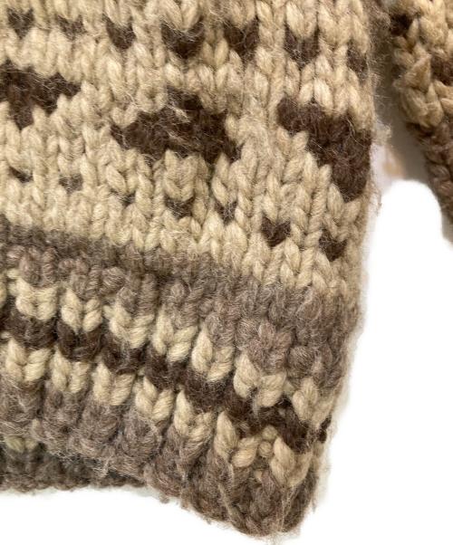 KANATA（カナタ）KANATA (カナタ) 50's Vintage カウチンニットカーディガン ブラウン サイズ:なしの古着・服飾アイテム