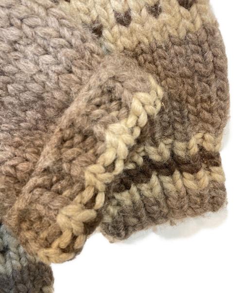 KANATA（カナタ）KANATA (カナタ) 50's Vintage カウチンニットカーディガン ブラウン サイズ:なしの古着・服飾アイテム