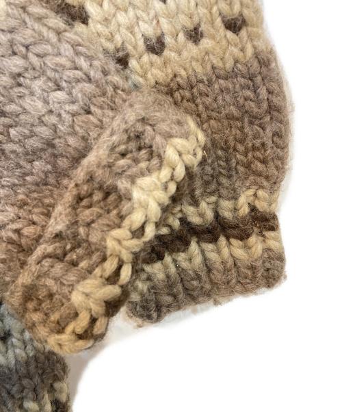 KANATA（カナタ）KANATA (カナタ) 50's Vintage カウチンニットカーディガン ブラウン サイズ:なしの古着・服飾アイテム