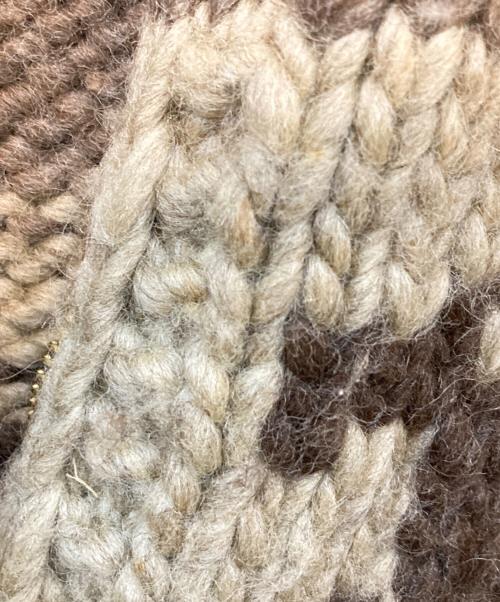 KANATA（カナタ）KANATA (カナタ) 50's Vintage カウチンニットカーディガン ブラウン サイズ:なしの古着・服飾アイテム