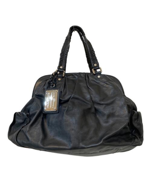 DOLCE & GABBANA（ドルチェ＆ガッバーナ）DOLCE & GABBANA (ドルチェ＆ガッバーナ) MISS CURLY レザーハンドバッグ ブラック サイズ:なしの古着・服飾アイテム