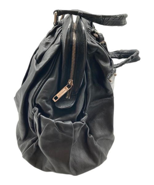 DOLCE & GABBANA（ドルチェ＆ガッバーナ）DOLCE & GABBANA (ドルチェ＆ガッバーナ) MISS CURLY レザーハンドバッグ ブラック サイズ:なしの古着・服飾アイテム