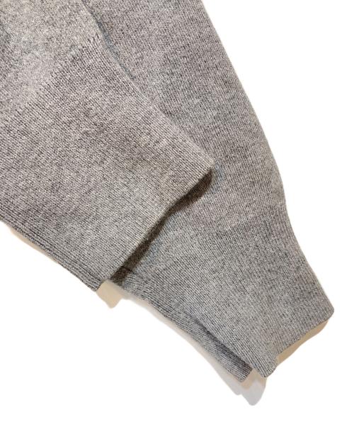 CABAN（キャバン）CABAN (キャバン) コットンカシミヤ クルーネックプルオーバー グレー サイズ:Lの古着・服飾アイテム