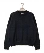 INTERIMインテリム）の古着「KID MOHAIR CREW/キッドモヘアクルー ニット」｜ブラック