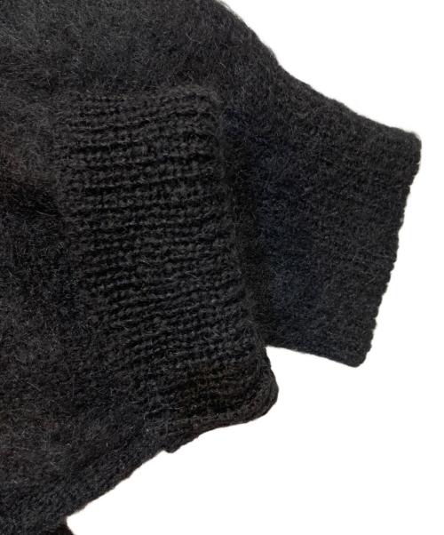 INTERIM（インテリム）INTERIM (インテリム) KID MOHAIR CREW/キッドモヘアクルー ニット ブラック サイズ:4の古着・服飾アイテム