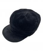 freewheelersフリーホイーラーズ）の古着「GUTHRIE Vintage Style Heavy Corduroy ワークキャップ/ヴィンテージ風ヘビーコーデュロイワークキャップ」｜ブラック
