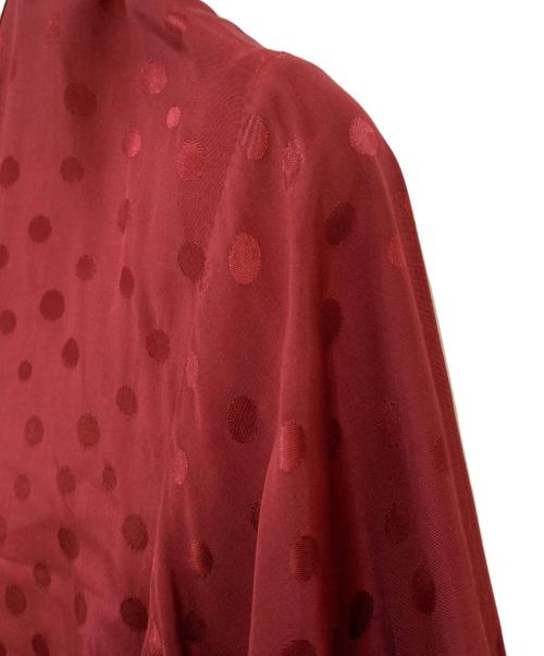 SUM1 STYLE（スミスタイル）SUM1 STYLE (スミスタイル) ドット柄フレアワンピース レッド サイズ:Ｆreeの古着・服飾アイテム