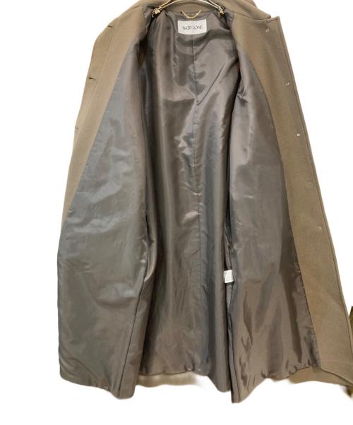 BABYLONE（バビロン）BABYLONE (バビロン) ウールステンカラーコート ブラウン サイズ:FREEの古着・服飾アイテム