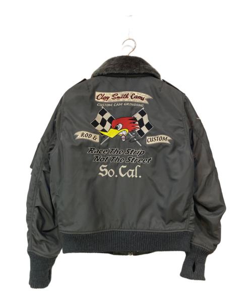 CLAY SMITH（クレイスミス）CLAY SMITH (クレイスミス) フライトジャケット カーキ サイズ:LLの古着・服飾アイテム