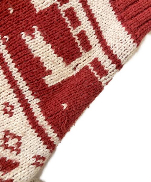 KEBOZ（ケボズ）KEBOZ (ケボズ) ALL GOOD STORE NICE SWEATER／ナイス　スウェッター レッド サイズ:Mの古着・服飾アイテム