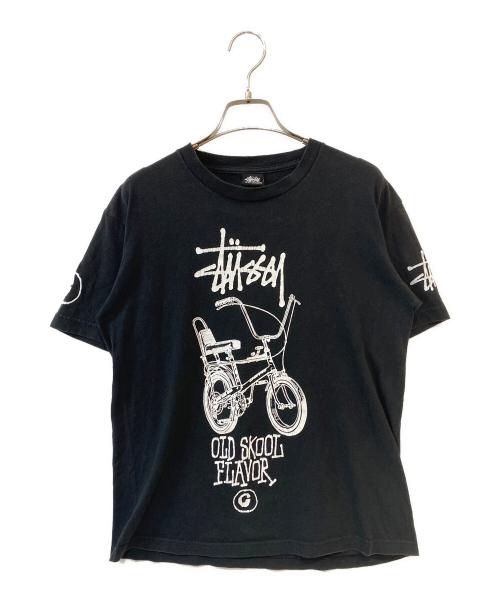 stussy（ステューシー）stussy (ステューシー) OLD SKOOL FLAVOR プリントTシャツ ブラック サイズ:Sの古着・服飾アイテム