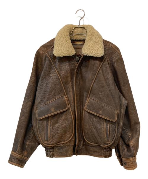 ACTION HOUSE（アクション ハウス）ACTION HOUSE (アクション ハウス) G-1 ボア ボンバージャケット ブラウン サイズ:なしの古着・服飾アイテム