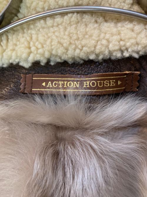 ACTION HOUSE（アクション ハウス）ACTION HOUSE (アクション ハウス) G-1 ボア ボンバージャケット ブラウン サイズ:なしの古着・服飾アイテム