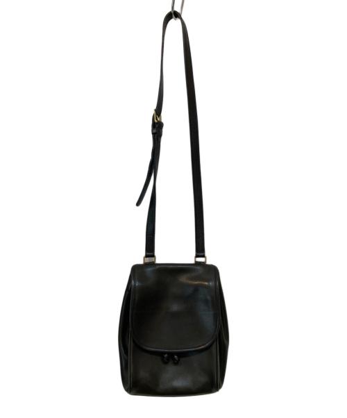 COACH（コーチ）COACH (コーチ) 巾着レザーバックパック ブラックの古着・服飾アイテム