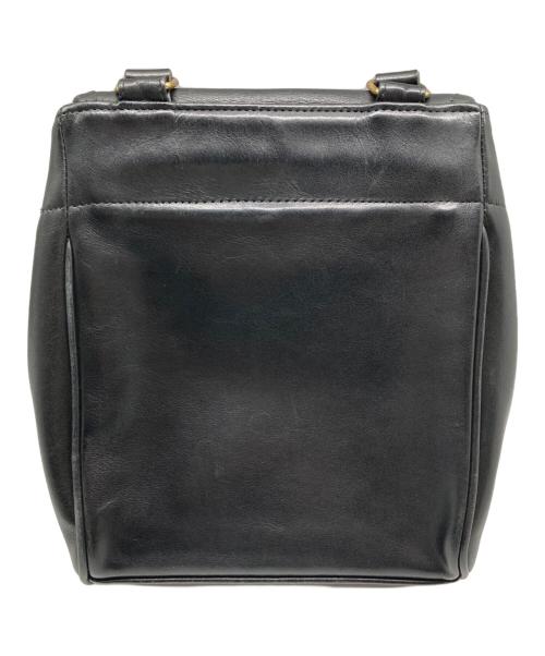 COACH（コーチ）COACH (コーチ) 巾着レザーバックパック ブラックの古着・服飾アイテム