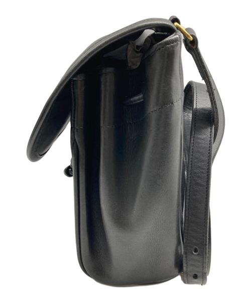 COACH（コーチ）COACH (コーチ) 巾着レザーバックパック ブラックの古着・服飾アイテム