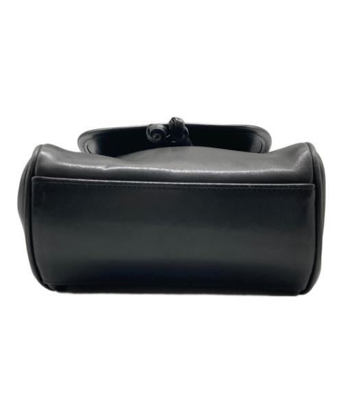 COACH（コーチ）COACH (コーチ) 巾着レザーバックパック ブラックの古着・服飾アイテム