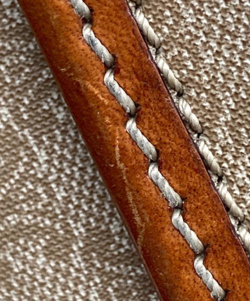 CELINE（セリーヌ）CELINE (セリーヌ) トリオンフ金具付 マカダム柄ショルダーバッグ ベージュの古着・服飾アイテム