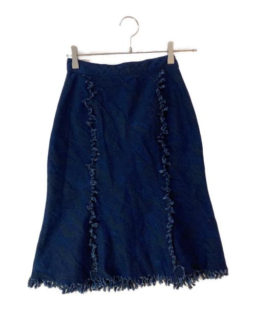 Vivienne Westwood RED LABEL（ヴィヴィアンウエストウッドレッドレーベル）Vivienne Westwood RED LABEL (ヴィヴィアンウエストウッドレッドレーベル) デニムフレアスカート ネイビー サイズ:2の古着・服飾アイテム