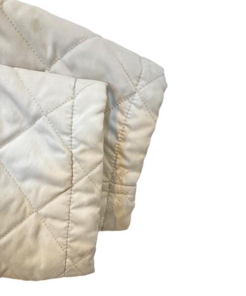 Salvatore Ferragamo（サルヴァトーレ フェラガモ）Salvatore Ferragamo (サルヴァトーレ フェラガモ) レザー切替キルティングコート ベージュ サイズ:48の古着・服飾アイテム