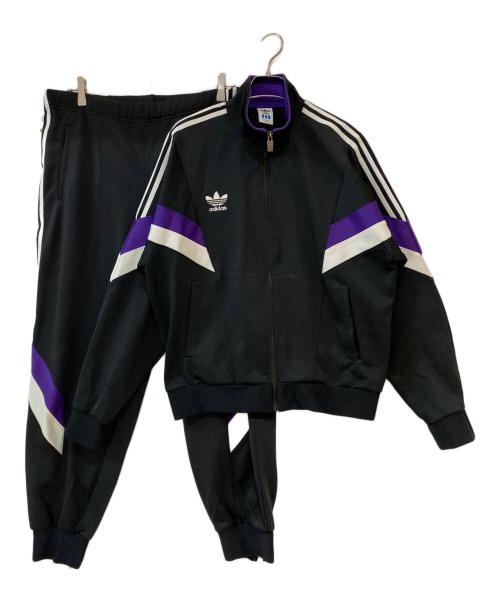 adidas（アディダス）adidas (アディダス) セットアップジャージ ブラックの古着・服飾アイテム