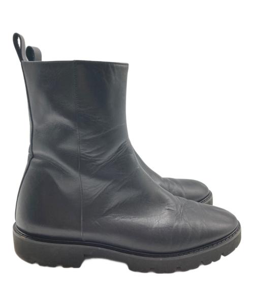 2.718（ニーテンナナイチハチ）2.718 (ニーテンナナイチハチ) コンバットサイドジップブーツ ブラック サイズ:37の古着・服飾アイテム