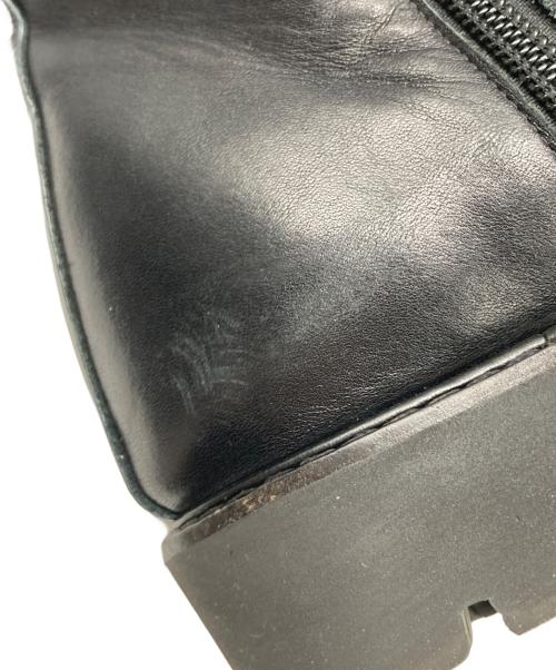 2.718（ニーテンナナイチハチ）2.718 (ニーテンナナイチハチ) コンバットサイドジップブーツ ブラック サイズ:37の古着・服飾アイテム