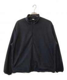OVY（オヴィー）の古着「RECYCLE MICRO FLEECE HALF ZIP JACKET/リサイクルマイクロフリースハーフジップジャケット」｜ブラック