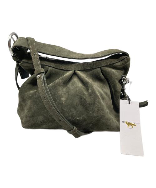 maison kitsune（メゾンキツネ）MAISON KITSUNE (メゾンキツネ) BLOOM ショルダーバッグ グリーン サイズ:なしの古着・服飾アイテム