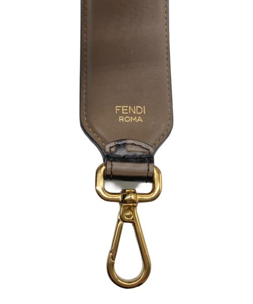 FENDI（フェンディ）FENDI (フェンディ) MINI SHOULDER STRAP/FF/CALF LEA ブラウン サイズ:なしの古着・服飾アイテム