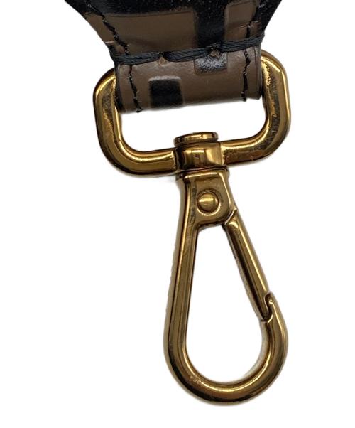 FENDI（フェンディ）FENDI (フェンディ) MINI SHOULDER STRAP/FF/CALF LEA ブラウン サイズ:なしの古着・服飾アイテム