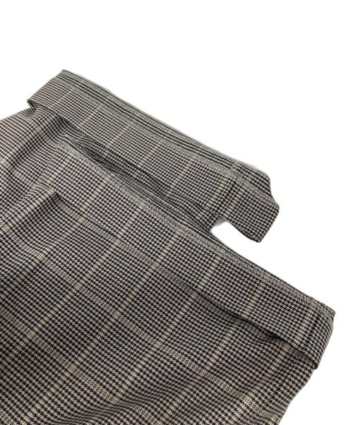 Noble（ノーブル）Noble (ノーブル) チェック柄裏起毛スラックスパンツ グレー サイズ:40 未使用品の古着・服飾アイテム