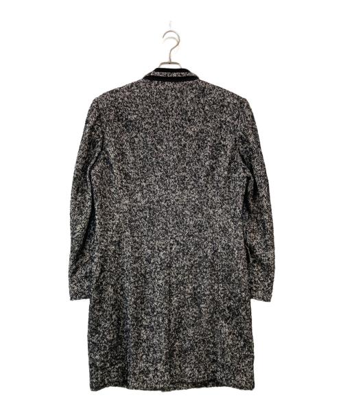 PAUL SMITH（ポールスミス）Paul Smith (ポールスミス) モヘヤ混ツイードコート ブラック サイズ:Lの古着・服飾アイテム