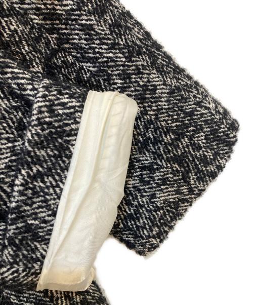 PAUL SMITH（ポールスミス）Paul Smith (ポールスミス) モヘヤ混ツイードコート ブラック サイズ:Lの古着・服飾アイテム