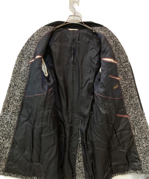 PAUL SMITH（ポールスミス）Paul Smith (ポールスミス) モヘヤ混ツイードコート ブラック サイズ:Lの古着・服飾アイテム