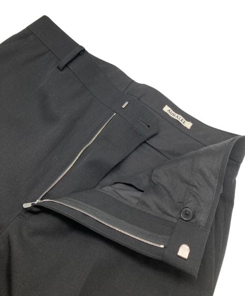 AURALEE（オーラリー）AURALEE (オーラリー) 25AW Light Wool Max Gabardine Slacks/ライトウールマックスギャバジンスラックス ブラック サイズ:4の古着・服飾アイテム