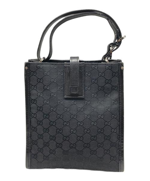 GUCCI（グッチ）GUCCI (グッチ) GGキャンバス ショルダーバッグ ブラック サイズ:なしの古着・服飾アイテム
