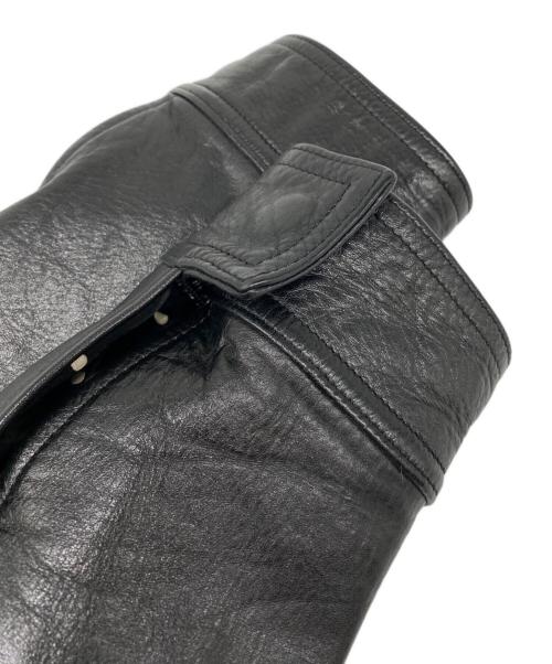 WACKO MARIA（ワコマリア）WACKO MARIA (ワコマリア) SINGLE LEATHER RIDERS ステアハイド シングルライダースジャケット ブラック サイズ:Lの古着・服飾アイテム