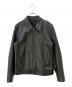 WACKO MARIA（ワコマリア）の古着「SINGLE LEATHER RIDERS ステアハイド シングルライダースジャケット」｜ブラック