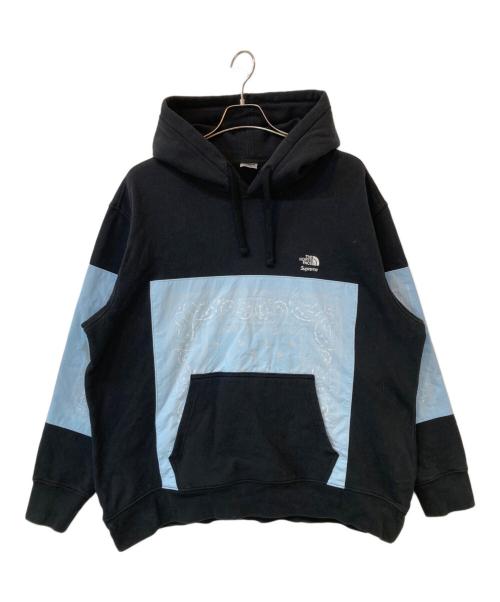 THE NORTH FACE（ザ ノース フェイス）THE NORTH FACE (ザ ノース フェイス) Supreme (シュプリーム) Bandana Hooded sweatshirt/バンダナフーデッドスウェットシャツ ブラック サイズ:XLの古着・服飾アイテム