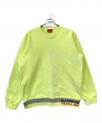 SUPREMEシュプリーム）の古着「19SS Rib Stripe Crewneck/リブストライプクルーネック」｜イエロー