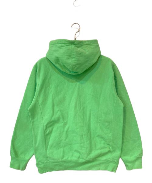 SUPREME（シュプリーム）Supreme (シュプリーム) 19FW Micro Logo Hooded Sweatshirt/*マイクロロゴフーデッドスウェットシャツ グリーン サイズ:Lの古着・服飾アイテム