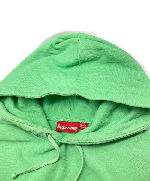 SUPREME（シュプリーム）Supreme (シュプリーム) 19FW Micro Logo Hooded Sweatshirt/*マイクロロゴフーデッドスウェットシャツ グリーン サイズ:Lの古着・服飾アイテム