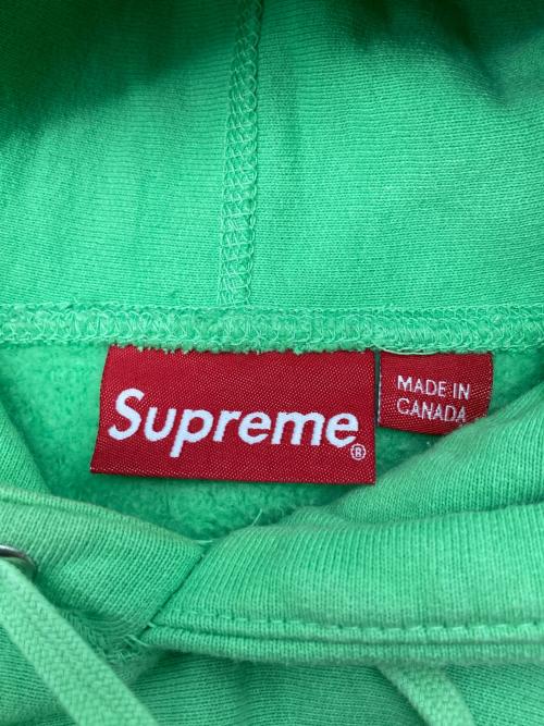 SUPREME（シュプリーム）Supreme (シュプリーム) 19FW Micro Logo Hooded Sweatshirt/*マイクロロゴフーデッドスウェットシャツ グリーン サイズ:Lの古着・服飾アイテム